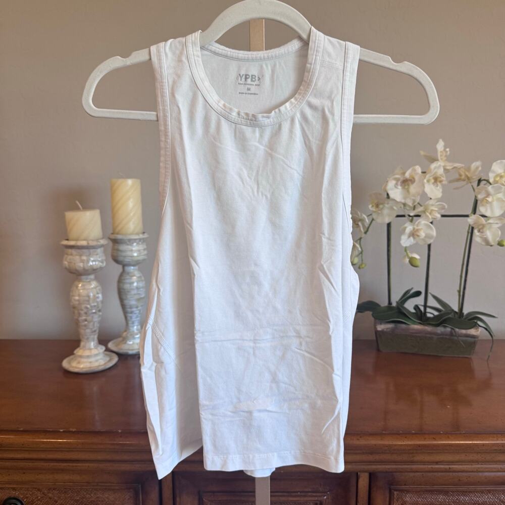 Abercrombie & Fitch YPB Active Racerback Tank White Size M